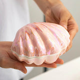 elvesmall Clam Shell Ceramic Jewelry Storage
