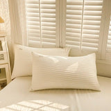 elvesmall Seersucker Fabric Bedding Set