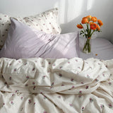 elvesmall Vintage Grandmacore Floral Print Bedding Set