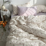 elvesmall Vintage Grandmacore Floral Print Bedding Set