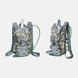elvesmall Men Oxford Cloth Tactical Camouflage Outdoor Riding Climbing Sport Water Bottole Pocket Backpack