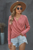 elvesmall V Neck Wrap Front Knitted Top