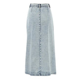 elvesmall Retro Design Denim Skirt For Women