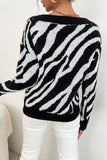 elvesmall Zebra Print Sweater