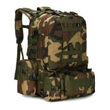elvesmall Outdoor Mountaineering Travel Bag 50L Camouflage Backpack