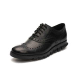 elvesmall Leather Shoes Men's Autumn Business Shoes Men's Thick-soled Men's Shoes Large Size Casual Shoes