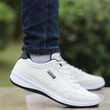 elvesmall Waterproof Men's Shoes New Breathable Leather Casual Shoes
