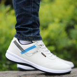 elvesmall Waterproof Men's Shoes New Breathable Leather Casual Shoes