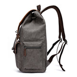 elvesmall Men's Canvas Casual Backpack Laptop Bag