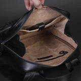elvesmall Men's Business Casual Backpack Woven Men's Bag Simple Travel