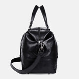elvesmall Men PU Leather Large Capacity Portable Business Messenger Bag Handbag Shoulder Bag Crossbody Bag Duffle Bag