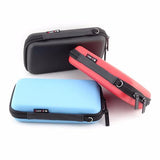 elvesmall External Battery USB Flash Drive Earphone Digital Gadget Pouch Travel Silver Storage Bag