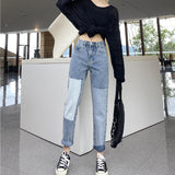 elvesmall Autumn Clothes Loose Straight Harlan Radish High-waisted Pants