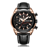 trendha MEGIR 2065 Sport Watches Creative Chronograph Quartz Leather Strap Men Watch