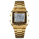 elvesmall SKMEI Multifunctional Luminous Display Calendar Stopwatch Alarm Clock 3ATM Waterproof Men Digital Watch