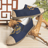 elvesmall Men Canvas Breathable Non Slip Soft Comfy Old Peking Casual Linen Shoes