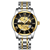 trendha TEVISE T9005A Fashion Men Automatic Watch Hollow-Carved Design Waterproof Luminous Display Mechanical Watch