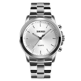 trendha SKMEI 1324 Business Style Smart Quartz Watch Call Remind SOS Sleep Monitor Full Steel Smart Watch