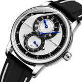 trendha FORSINING FSG8203 Fashion Men Automatic Watch Creative Dial Leather Strap Mechanical Watch