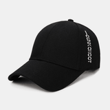 elvesmall Unisex Plain Letter Embroidery Twill Cap Outdoor Sports Relaxed Adjustable Sunshade Baseball Cap