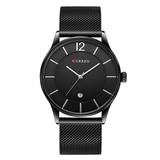 trendha CURREN 8231 Full Metal Strap Fashion Men Watch Business Style Casual Dial Waterproof Quartz Watch