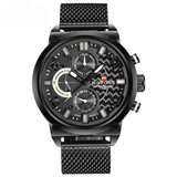 trendha NAVIFORCE 9068 Stainless Steel Strap Quartz Watches Waterproof Week Display Men Watch