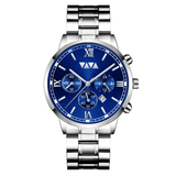 trendha VA VA VOOM VA-2142 Fashion Men Watch Waterproof Date Display Stainless Steel Strap Quartz Watch