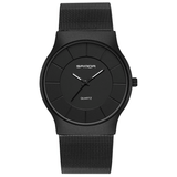 trendha SANDA P209 Men Watch Ultra Thin Fashion Stainless Strap Male Quartz Wrist Watch