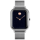 trendha SKMEI 9187 Starry Sky Design Casual Style Waterproof Milanese Men Wristwatch Quartz Watch