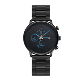 trendha Deffrun A0546 Casual Style Men Wrist Watch Full Steel Calendar Quartz Watch