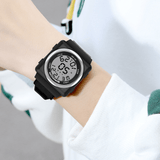 elvesmall SANDA 2000 Cool Sport Watch Shockproof Luminous Display Fashion 50M Waterproof Digital Watch