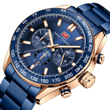 trendha MINI FOCUS 0403G with Calendar Window Luminous Pointer 3 Sub-Dial 3ATM Waterproof Men Wrist Watch Quartz Watch