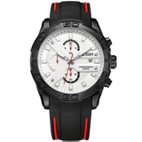 trendha MEGIR 2055 Sport Watch Men Quartz Chronograph Black Male Wrist Watch