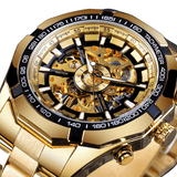 trendha Forsining S101 Fashion Men Watch 3ATM Waterproof Luminous Display Mechanical Watch