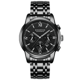 trendha KINGNUOS K-1753 Casual Style Men Wrist Watch Full Steel Quartz Watch