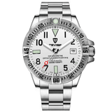 trendha TEVISE T839A Fashion Men Watch 3ATM Waterproof Luminous Date Display Stainless Steel Strap Mechanical Watch