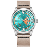 trendha CURREN 8298 Fashionable Date Display Quartz Watch Leather Strap Sport Men Watches