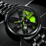 trendha CADYSON A0908 3D Dial Design Fashionable Men Wrist Watch Full Steel Band Quartz Watch