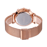 trendha SKMEI 9231 Fashion Men Watch Luminous Date Display Chronograph Creative Small Dial Mesh Belt Quartz Watch