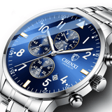 trendha CHENXI Business Men Full Steel Quartz Wristwatch Waterproof Date Clock Alloy Men Watch