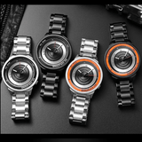 trendha SANDA 1041 Casual Fashion Men Creative Camera Dial Waterproof Stainless Steel Strap Quartz Watch