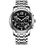 trendha Aesop 1008G Classic Business Style 3ATM Waterproof Men Watch Leather Strap Quartz Watch