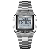 elvesmall SKMEI Multifunctional Luminous Display Calendar Stopwatch Alarm Clock 3ATM Waterproof Men Digital Watch