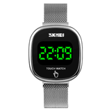elvesmall SKMEI 1589 Fashion Men Watch Date Display LED Light Waterproof Touch Key Digital Watch