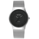 trendha SANDA P209 Men Watch Ultra Thin Fashion Stainless Strap Male Quartz Wrist Watch