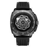 trendha RUIMAS 554 Fashionable Creative Men Wrist Watch Silicone Strap Quartz Watches