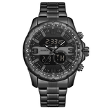 trendha WEIDE WH8502 Business Style Dual Display Watch LCD Digital Chronograph 3ATM Waterproof Men Watch