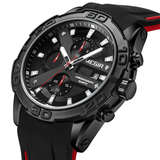 trendha MEGIR 2055 Sport Watch Men Quartz Chronograph Black Male Wrist Watch