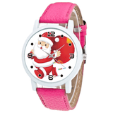 trendha Cartoon Santa Claus and Gift Pattern Cute Kid Watch Fashion Children Quartz Watch