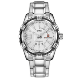 trendha NAVIFORCE 9117 Waterproof Men Wrist Watch Calendar Full Steel Quartz Watches